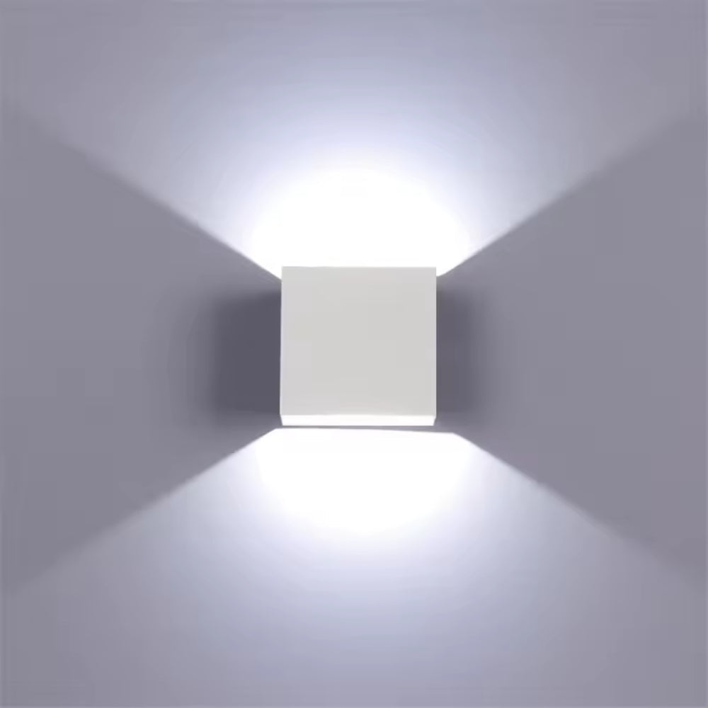 Square Wall Sconce – Adjustable Dual Light Colour