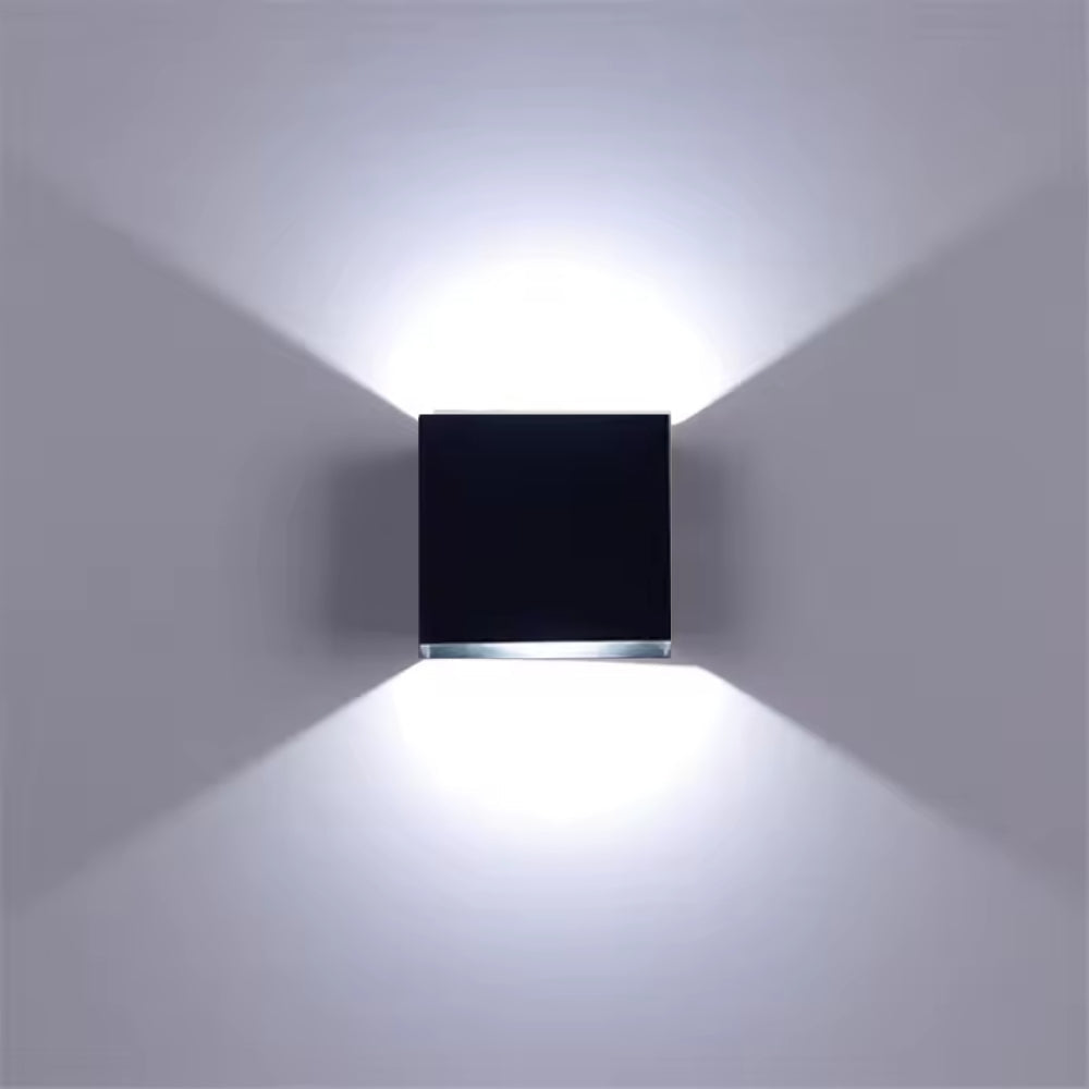 Square Wall Sconce – Adjustable Dual Light Colour
