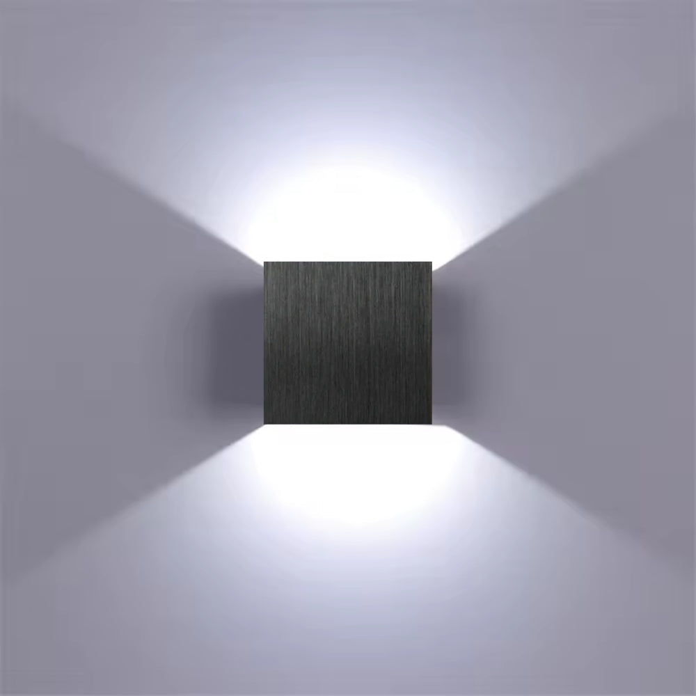Square Wall Sconce – Adjustable Dual Light Colour