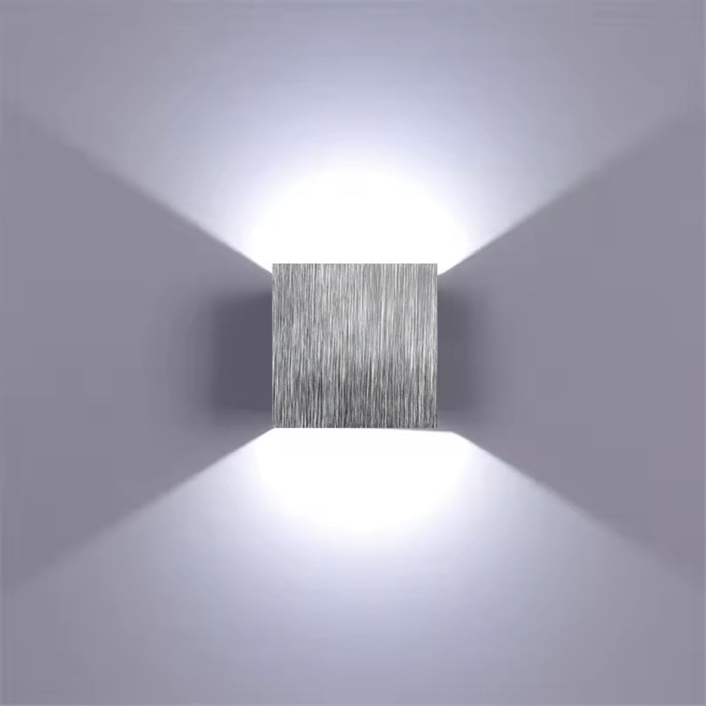 Square Wall Sconce – Adjustable Dual Light Colour
