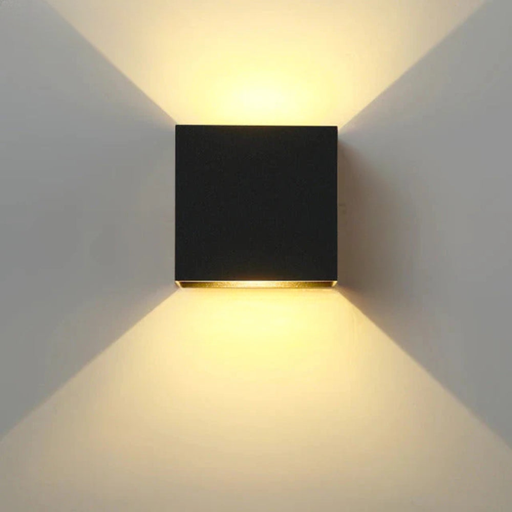 Square Wall Sconce – Adjustable Dual Light Colour