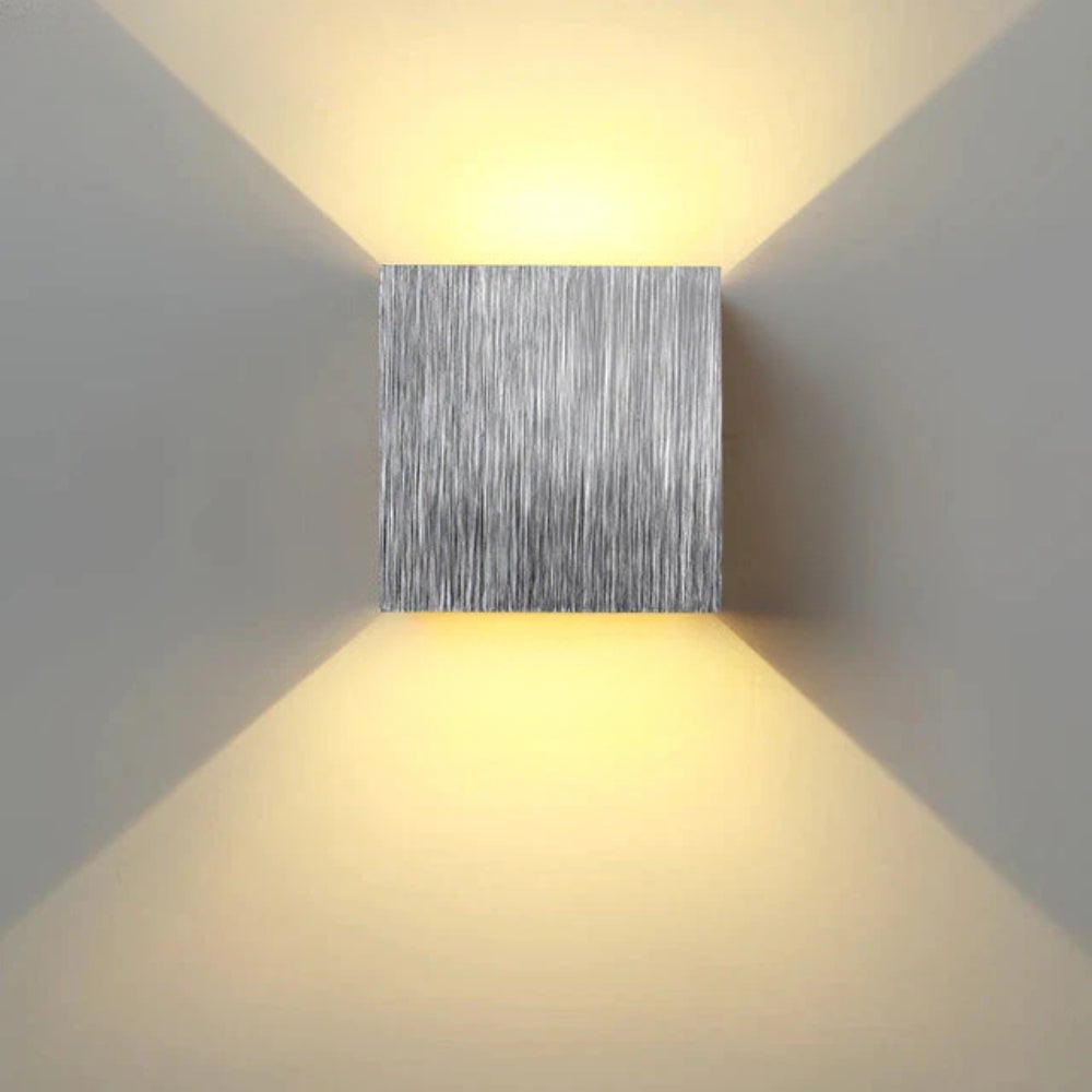 Square Wall Sconce – Adjustable Dual Light Colour