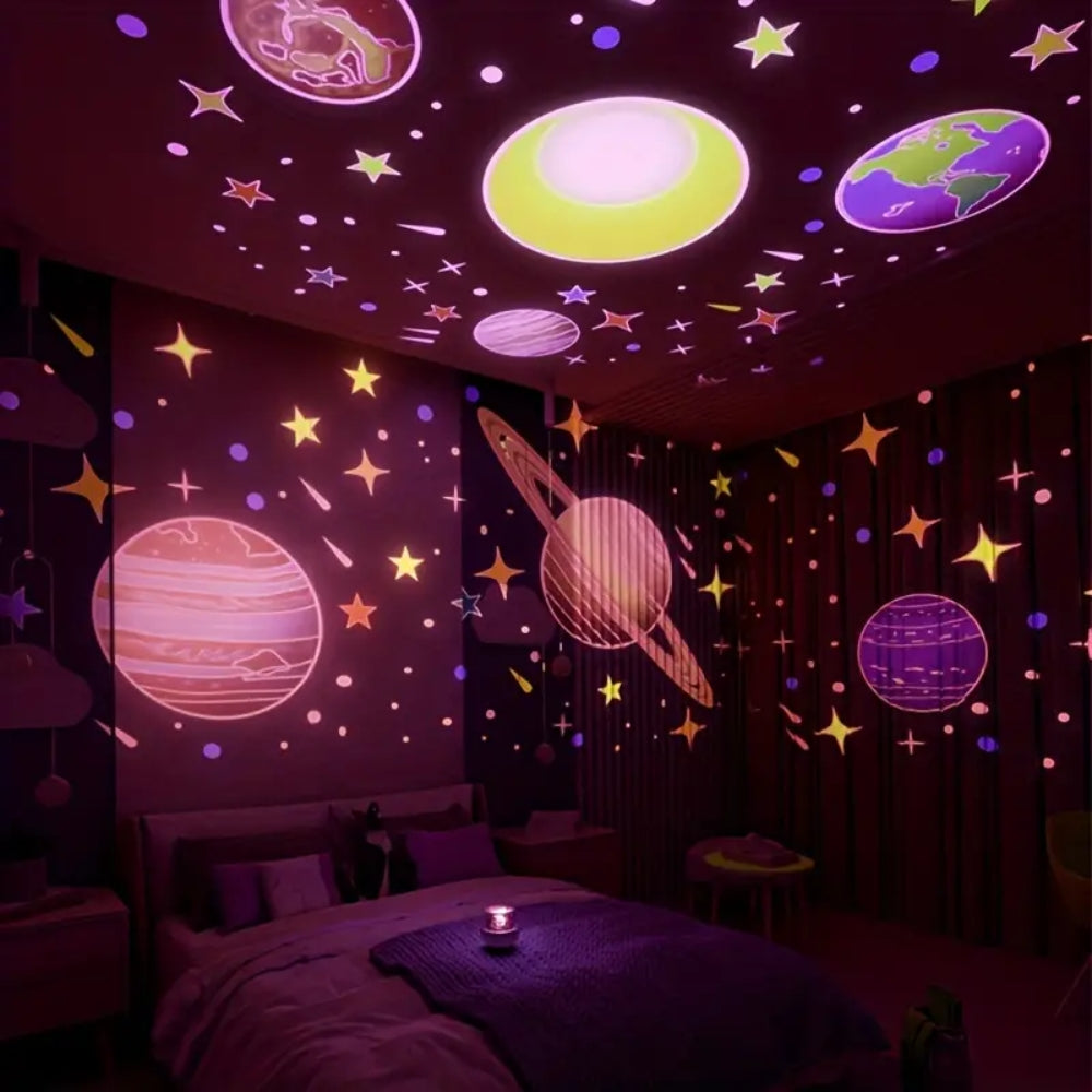 Starry Projector Night Light – Soothing Table Lamp with Music Function
