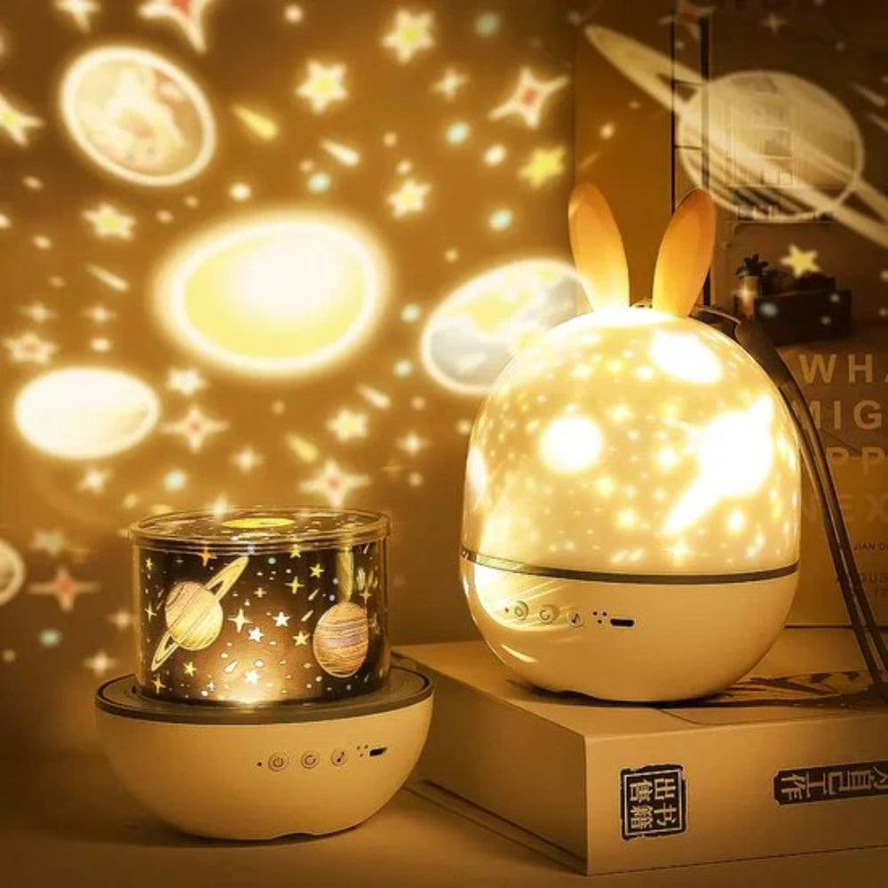 Starry Projector Night Light – Soothing Table Lamp with Music Function
