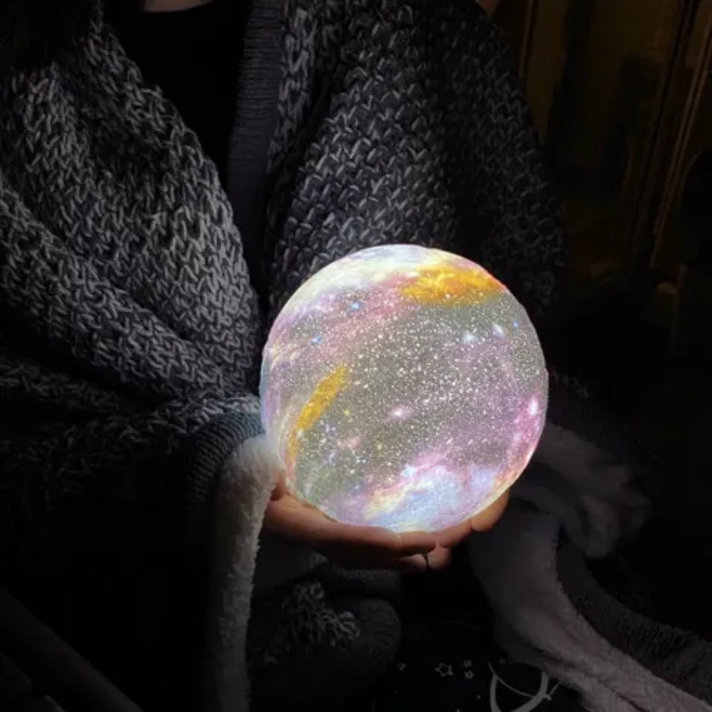 Starry Sky Table Lamp – Rechargeable Night Light with Touch Control