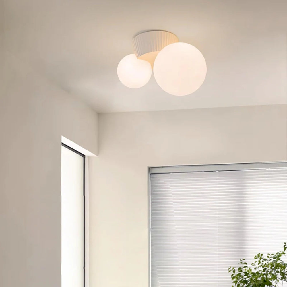 Textured Ceiling Lamp – Flush Mount Lighting for Artistic Interiors
