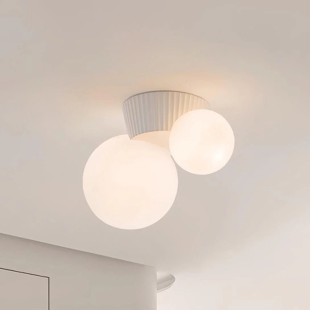 Textured Ceiling Lamp – Flush Mount Lighting for Artistic Interiors