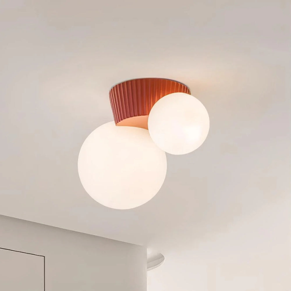 Textured Ceiling Lamp – Flush Mount Lighting for Artistic Interiors