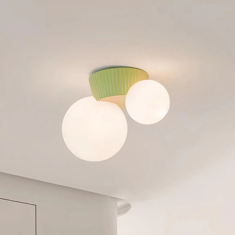 Textured Ceiling Lamp – Flush Mount Lighting for Artistic Interiors