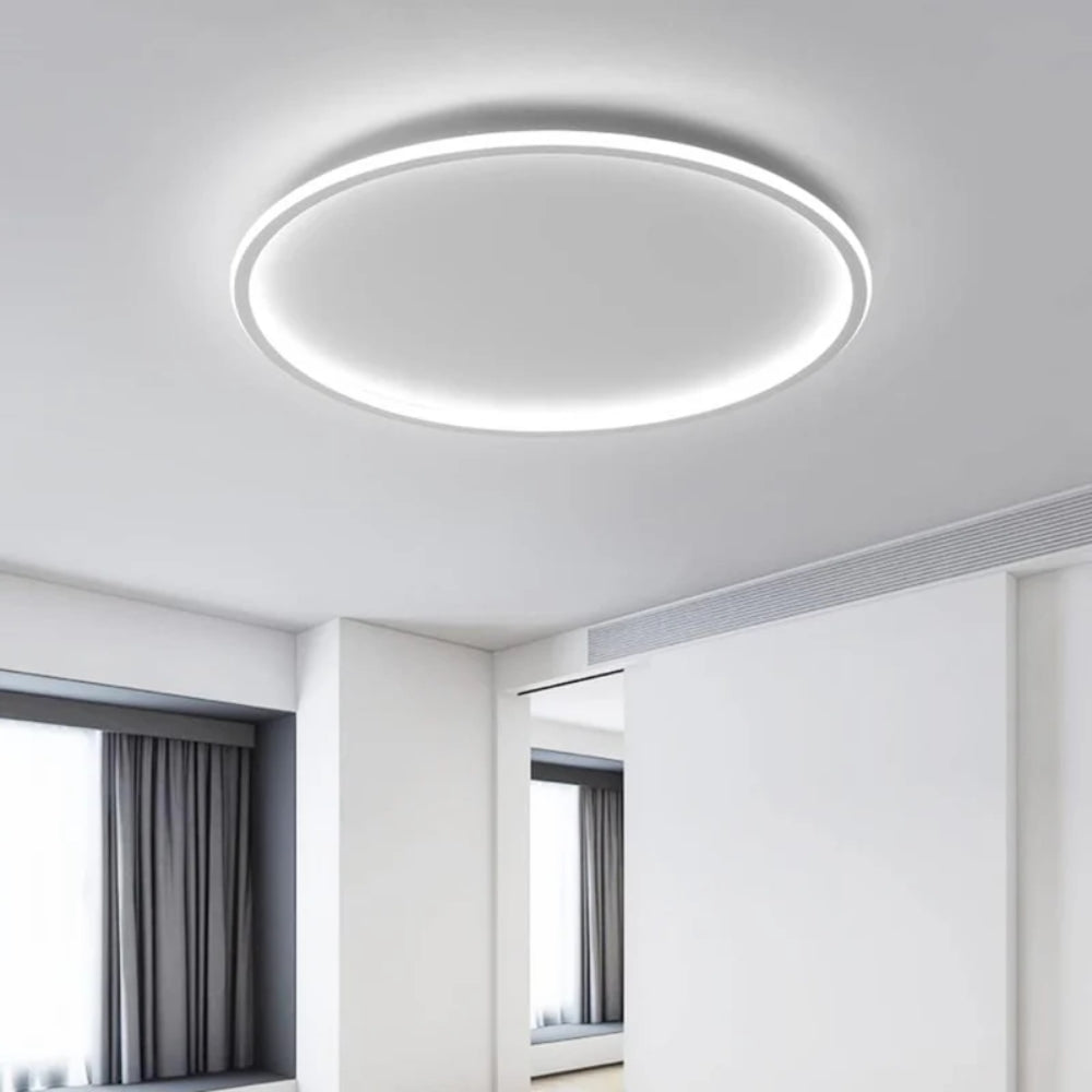 Ultra-Slim LED Ceiling Lamp  – Round Flush Mount Fixture for Indoor