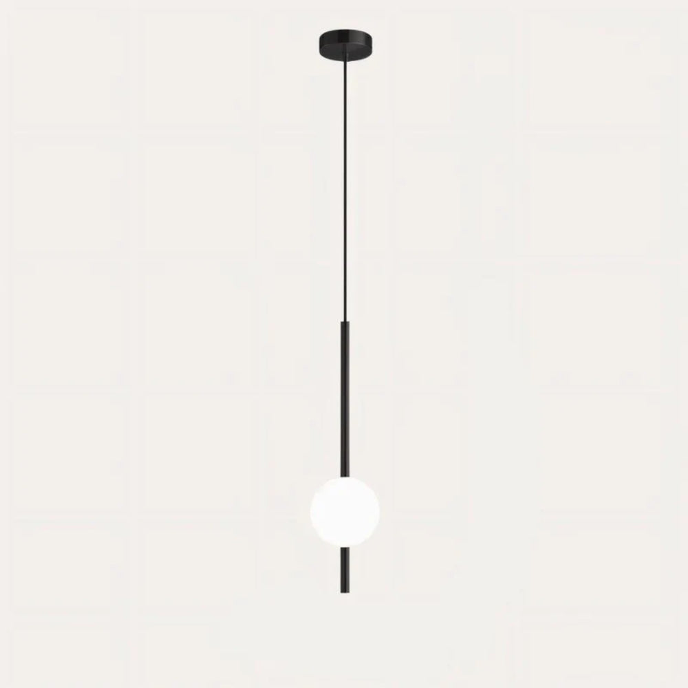 Vertical Globe Pendant Lamp – Warm Glow with Replaceable LED