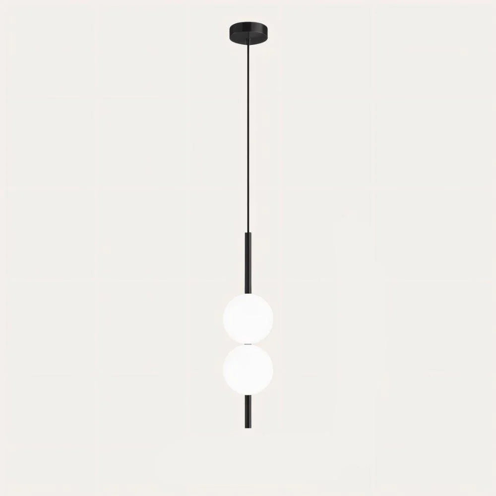 Vertical Globe Pendant Lamp – Warm Glow with Replaceable LED
