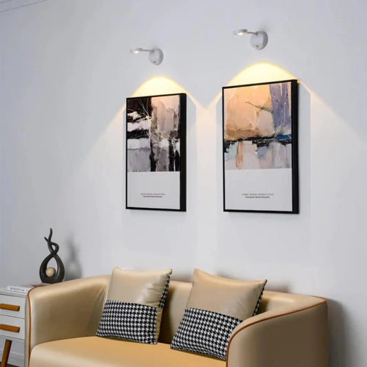 Wireless Smart Wall Lamp – 360° Motion-Sensitive Spotlight